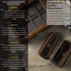 Luxury Leather Watch Travel Case for Men.