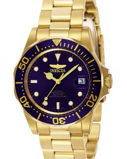 Gold/Blue Invicta Men's Pro Diver Automatic Watch