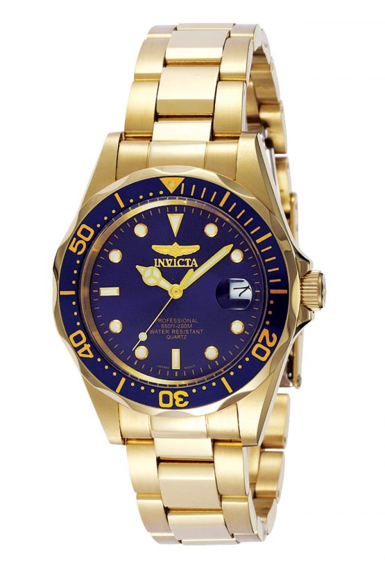 Invicta Pro Diver 37.5mm Gold Tone Watch