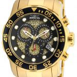 Invicta Pro Diver 18k Gold Ion-Plated