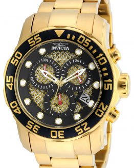 Invicta Pro Diver 18k Gold Ion-Plated