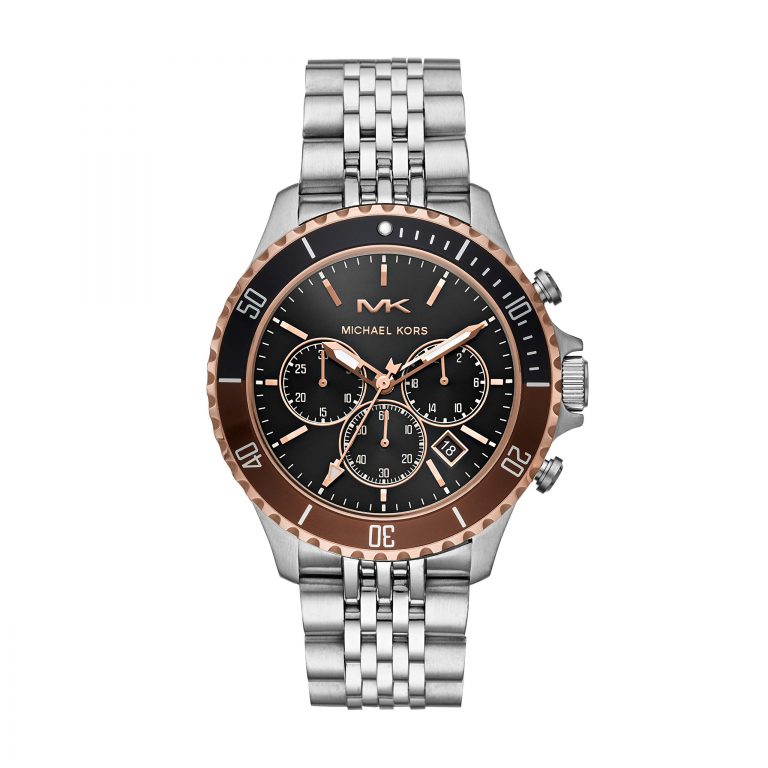 Michael Kors Men's Bayville Quartz Watch with Stainless Steel Strap