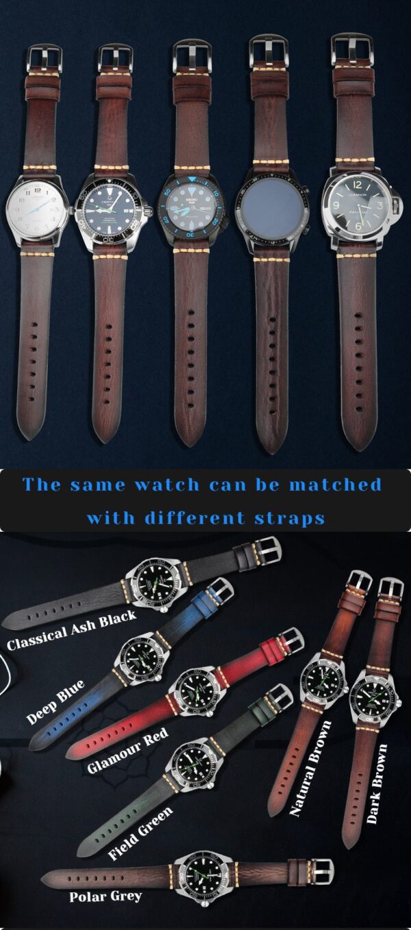 H54b052662fac4a6cbd530e146751bce7R.jpg Leather Watchband for Galaxy Watch Strap 18mm 20mm 22mm 24mm