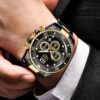 LIGE Watch Mens 24Hour Moon Phase