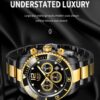 LIGE Watch Mens 24Hour Moon Phase