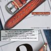 Leather Watchband for Galaxy Watch Strap 18mm 20mm 22mm 24mm