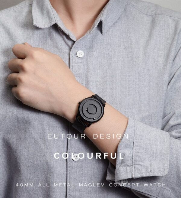 Blue Gold Magnetic Metal Multifunctional Watch