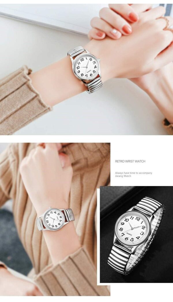 Flexible Stretch Band Couple Wristwatches Flexible Stretch Band Couple Wristwatches