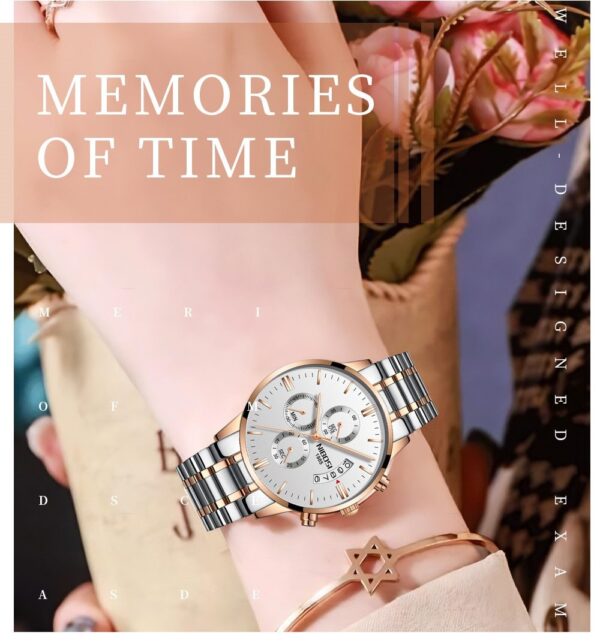 Luxurious Quartz Couple Watches for Lovers – Waterproof, Chronograph, and Shock Resistant Timepiece for Fashion and Casual Wear Luxurious Quartz Couple Watches for Lovers – Waterproof, Chronograph, and Shock Resistant Timepiece for Fashion and Casual Wear