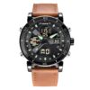 Command Your Time with Precision: Waterproof Quartz Digital LED Sports Watch for Men - Ideal for Casual, Business, and Outdoor Adventures