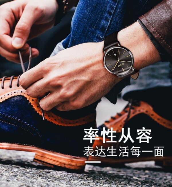 Timeless Elegance: Ultra-Thin Leather Couple Wristwatches Timeless Elegance: Ultra-Thin Leather Couple Wristwatches