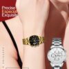 Luxurious Quartz Couple Watches for Lovers – Waterproof, Chronograph, and Shock Resistant Timepiece for Fashion and Casual Wear