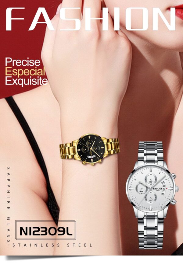 Luxurious Quartz Couple Watches for Lovers – Waterproof, Chronograph, and Shock Resistant Timepiece for Fashion and Casual Wear Luxurious Quartz Couple Watches for Lovers – Waterproof, Chronograph, and Shock Resistant Timepiece for Fashion and Casual Wear