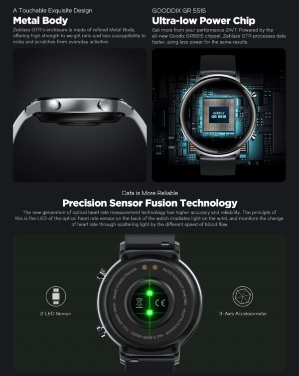Woman Smartwatch GTR Metal Heart Rate Woman Smartwatch GTR Metal Heart Rate