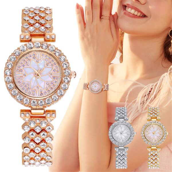 Elegance in Motion: Luxury Women's Stainless Steel Quartz Wristwatch Women Watches Bracelet Casual Quartz Wristwatch