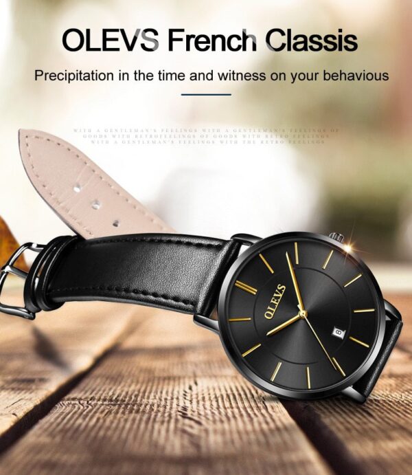 Timeless Elegance: Ultra-Thin Leather Couple Wristwatches Timeless Elegance: Ultra-Thin Leather Couple Wristwatches