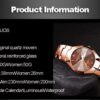 Matching Dual Calendar Wrist Watches for Lovers