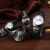 Matching Dual Calendar Wrist Watches for Lovers