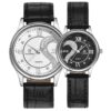 Ultrathin Leather LOVE Romantic Couple Wrist Watch