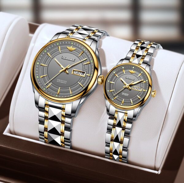 Elegant OELVS Couple Watch: Luxury Automatic Mechanical Timepiece Elegant OELVS Couple Watch: Luxury Automatic Mechanical Timepiece