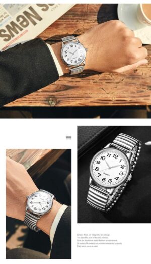 Flexible Stretch Band Couple Wristwatches