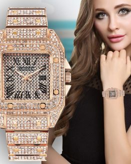 Rose Gold Watch Quartz Women Luxury