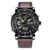 Command Your Time with Precision: Waterproof Quartz Digital LED Sports Watch for Men - Ideal for Casual, Business, and Outdoor Adventures