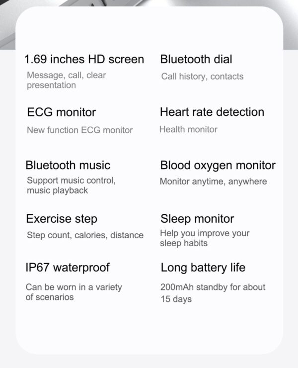 Waterproof Smartwatch Fitness Tracker For Android Apple Waterproof Smartwatch Fitness Tracker For Android Apple