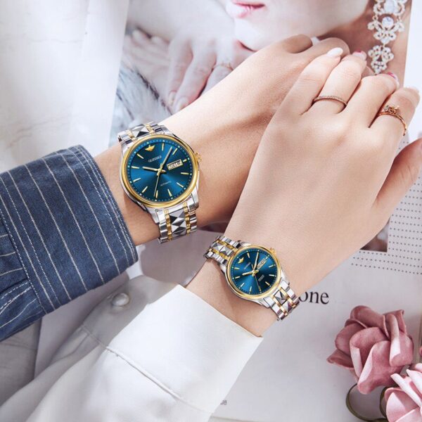 Elegant OELVS Couple Watch: Luxury Automatic Mechanical Timepiece Elegant OELVS Couple Watch: Luxury Automatic Mechanical Timepiece