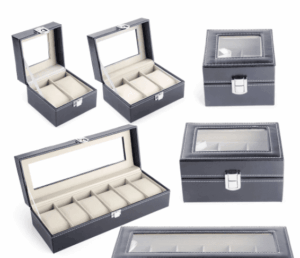 Organize and Showcase: 6-Slot Watch Display Storage