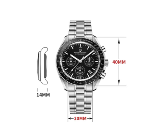 Men Automatic Chronograph Sapphire Wristwatch 2 Sleek and Stylish: Men's Automatic Chronograph Sapphire Wristwatch