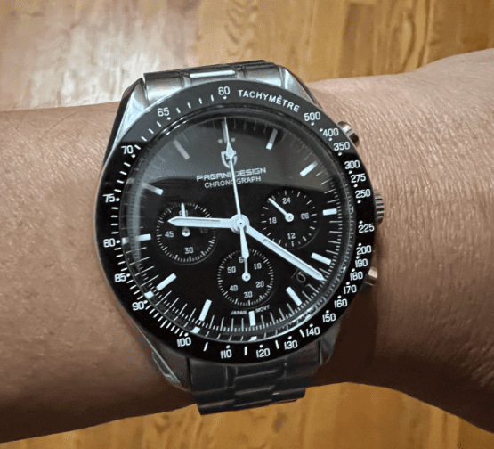 Sleek and Stylish: Men's Automatic Chronograph Sapphire Wristwatch