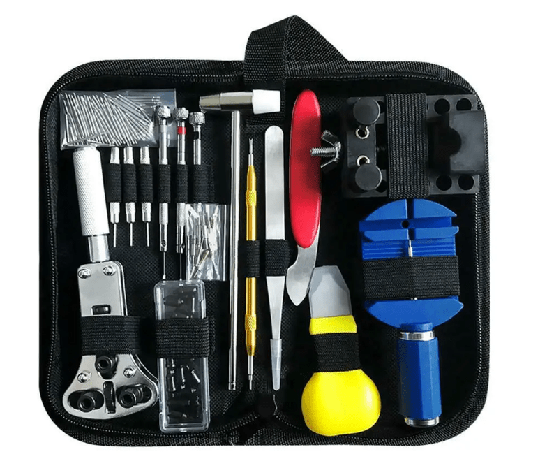 147-Piece Watch Repair Tool Kit: Complete Set with Screwdrivers, Spring Pins, and Case Openers for Efficient Watch Maintenance