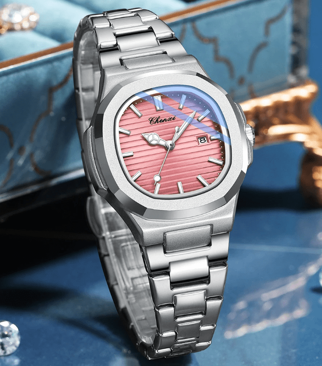 CHENXI 8222 Luxury Quartz Couple Watches – Stylish His & Hers Set with Luminous Hands, 3Bar Water Resistance, and Elegant Design