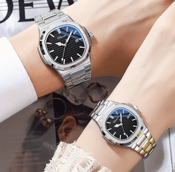 CHENXI 8222 Luxury Quartz Couple Watches2 CHENXI 8222 Luxury Quartz Couple Watches – Elegant His & Hers Set with Luminous Hands and Water Resistance