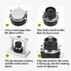 Professional Watch Press Repair Tool Kit with 12/18 Dies – Durable Metal & Nylon Fitting Dies Set