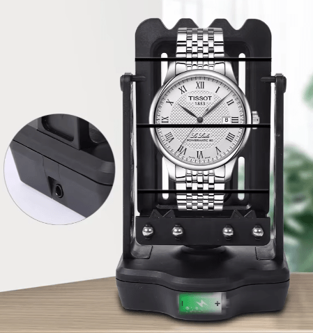 Elegant Automatic Watch Winder with Silent Rotomat Technology and Rechargeable Design for Mechanical Watches, Featuring a Stylish Rotator Display.