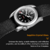 Durable Titanium Field Watch with 100M Waterproof & Seiko NH35 Movement – Perfect for Outdoor Adventures
