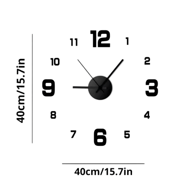 Frameless Silent DIY Wall Clock – Antique Style for Customizable3 Frameless Silent DIY Wall Clock – Antique Style for Customizable Living Room or Bedroom Decor