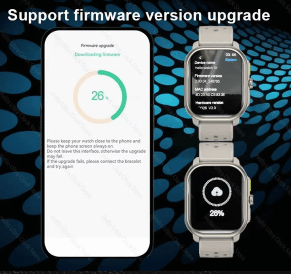 Hello Watch 3 Plus 2.04-inch AMOLED Screen & 4GB ROM for Seamless Performance – Ideal for Sports & Daily Use