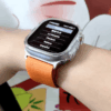 Hello Watch 3 Plus Smartwatch featuring a sleek titanium alloy body, 2.04-inch AMOLED display, and built-in fitness and health tracking features, perfect for both sports and everyday use.