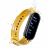 Stylish M6 Smart Watch with a black thermoplastic elastomer band, 0.96-inch screen, and heart rate and fitness tracking features, perfect for health-conscious users.