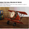 Retro Airplane Desk Clock – Vintage Decorative Timepiece