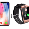 Smart Watch with SIM & TF Card Slot: Bluetooth Calling and Waterproof Design for Everyday Sports