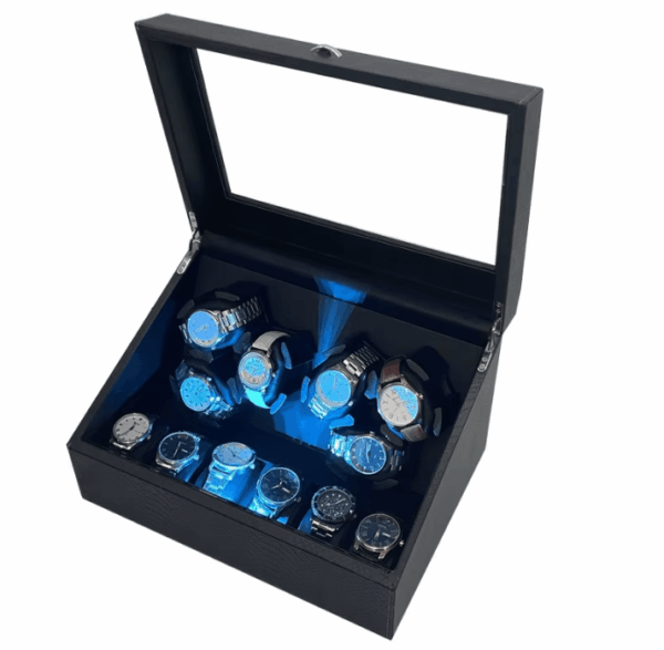 Watch Winder for Automatic Watches with Quiet Motor Watch Winder for Automatic Watches with Quiet Motor & Variable Speed – PU Leather Mechanical Watch Box with USB and DC Power Connection