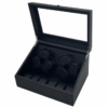 Watch Winder for Automatic Watches with Quiet Motor & Variable Speed – PU Leather Mechanical Watch Box with USB and DC Power Connection