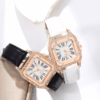 Elegant Quartz Watch Set with PU Leather Bands for Versatile Style
