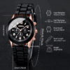 Casual Quartz Watch & Matching Heart Bracelet Set for Couples – Perfect Valentine's Gift