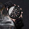 Casual Quartz Watch & Matching Heart Bracelet Set for Couples – Perfect Valentine's Gift