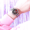 SANDA 1009 1074 Steering Wheel Quartz Watch Set for Men & Women – Luxury Waterproof Wristwatches with Stainless Steel Strap, Ideal Couple Gift
